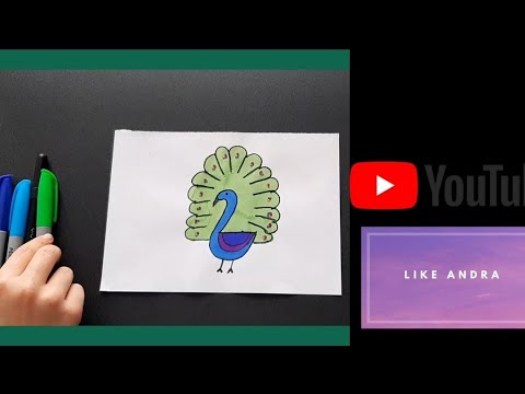Video: Cum Să Desenezi Un Păun