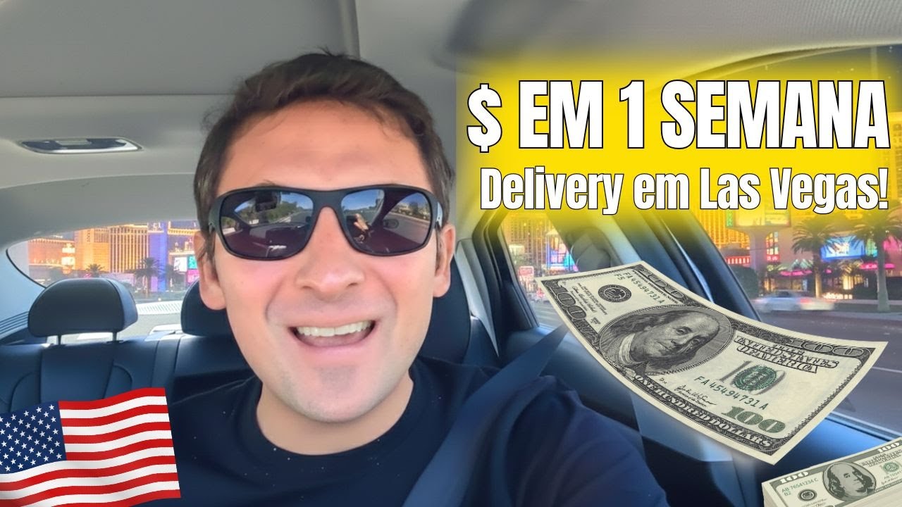 Quanto dá pra GANHAR com DELIVERY em Las Vegas? (1 semana real nos EUA)