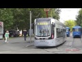 Трамваи в Краснопресненском депо в Москве - Trams in the NorthWest of Moscow.