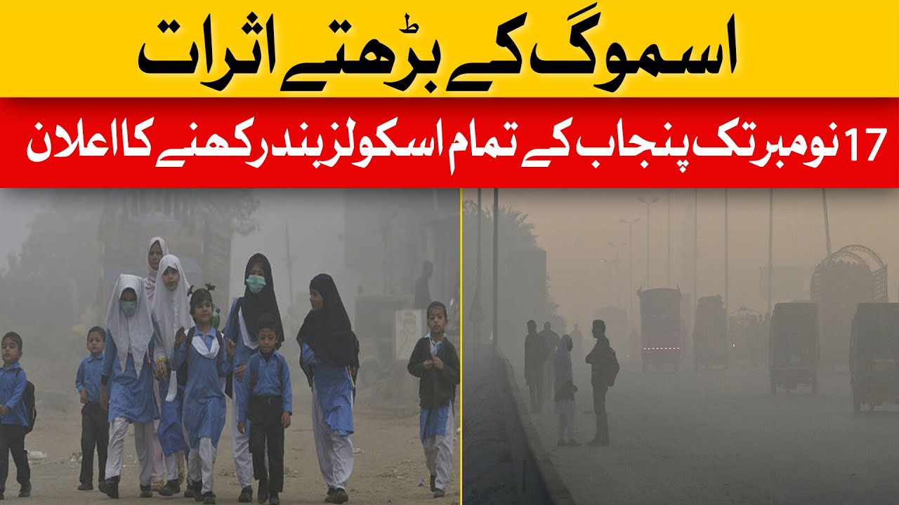 Punjab's Smog Crisis: Schools Shut Down Until November 17" | Dawn News ...