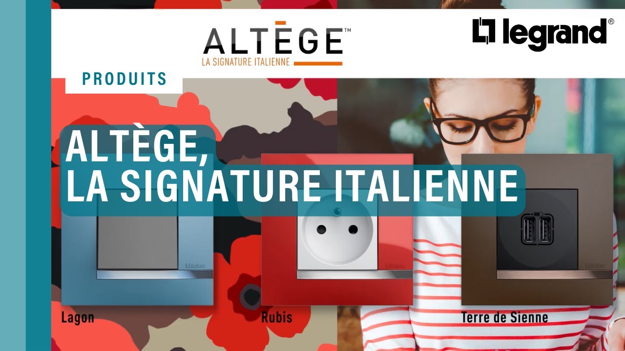 Altège, la signature italienne des interrupteurs et prises Bticino