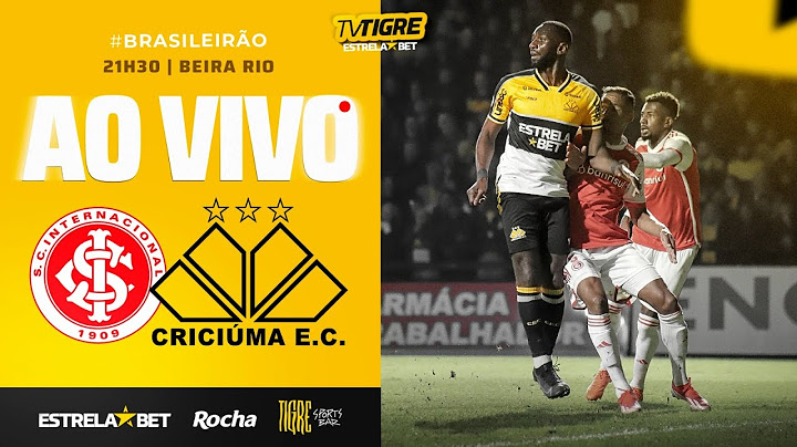 INTERNACIONAL 2x0 CRICIÚMA - 32ª RODADA BRASILEIRÃO 2024 (SEM IMAGENS)