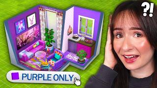 I tried to build a PURPLE HOUSE challenge in The Sims 4
