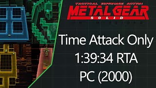 MGS: VR Missions | PC (2000) | Time Attack Only | 1:39:34 RTA