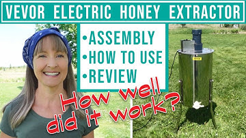 VEVOR ELECTRIC HONEY EXTRACTOR 2/4 Frame - Assembly • How To Use • Review