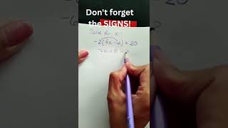Wait...is this correct? Let's find out! #mathshelp #algebrahelp #shorts