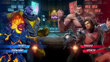 MARVEL VS. CAPCOM: INFINITE Thanos Alt.,Dormammu Alt. Gameplay In Arcade Mode