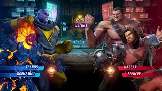 MARVEL VS. CAPCOM: INFINITE Thanos Alt.,Dormammu Alt. Gameplay In Arcade Mode