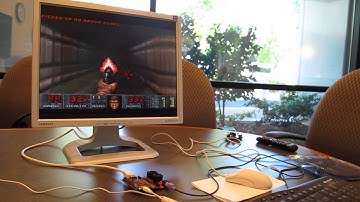 Saanlima Pipistrello Board Playing Doom Video Game