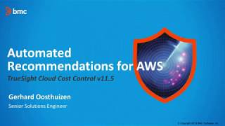 Automated Recommendations for AWS | TrueSight Cloud Cost Control