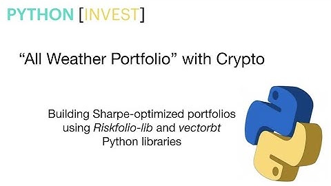 "All Weather Portfolio" optimization with Crypto