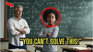 Teacher FORCES Student To Solve Complex Equation To HUMILIATE Her, Unaware The Girl Has GENIUS IQ..