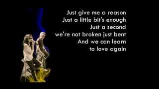 P!nk - Just Give Me A Reason Cover by Sarah Geronimo and Bamboo (LYRICS) screenshot 4