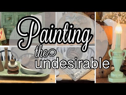 PAINTING OVER THOSE LESS THAN DESIRABLE ITEMS