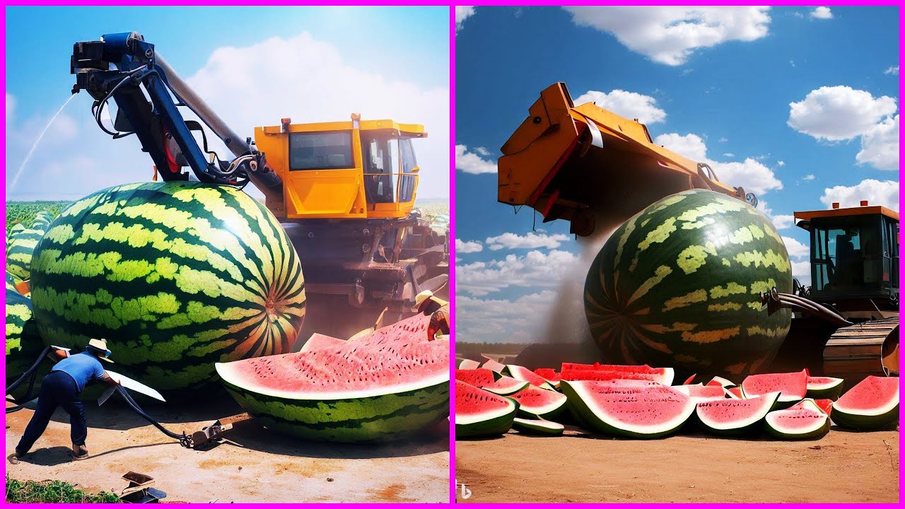 Watermelon Farming & Harvesting Method Modern Watermelons Juice