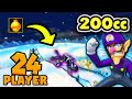 Mario Kart Wii - 24-PLAYER 200cc KO #5: Double Elimination