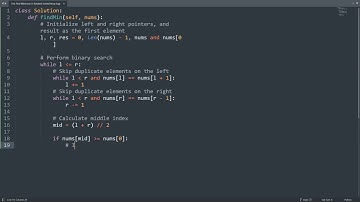 Leetcode 154. Find Minimum in Rotated Sorted Array II in Python | Python Leetcode | Python Tutorial