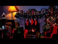 Cozy Livingroom Fireplace | Cozy Christmas Ambience with Wind