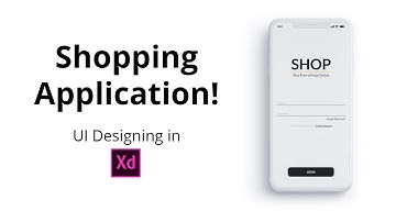 Shopping Application UI Designing (Part-1) | Adobe XD