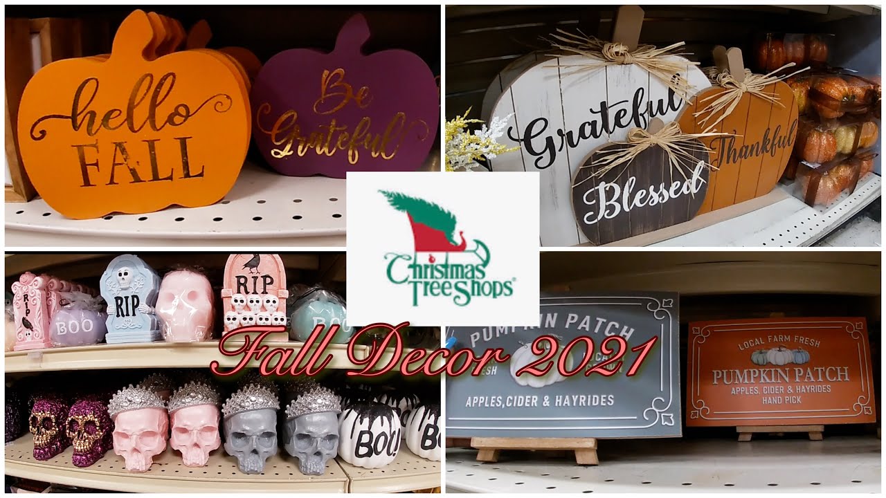 Christmas Tree Shops Fall Decor 🍁 and Halloween 👻 🎃 2021 YouTube