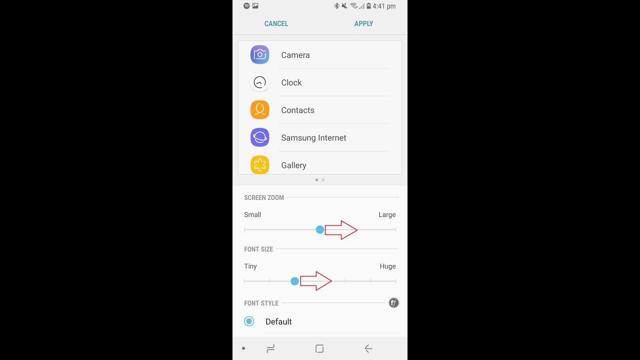 How To Make Screen And Text Size Bigger On Samsung Galaxy S8 S8 Plus 