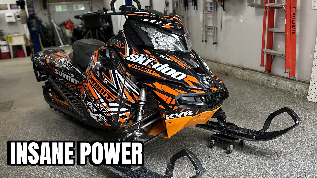 2015 Ski-Doo Summit 800 Belt Run Test – Insane Power & Durability ...