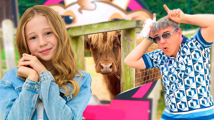 Nastya and Dad on a family trip to London