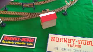 Hornby Dublo 1930's clockwork model railways layout