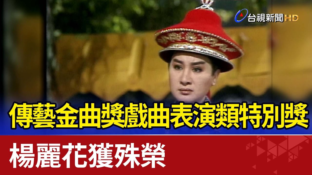 傳藝金曲獎戲曲表演類特別獎  楊麗花獲殊榮