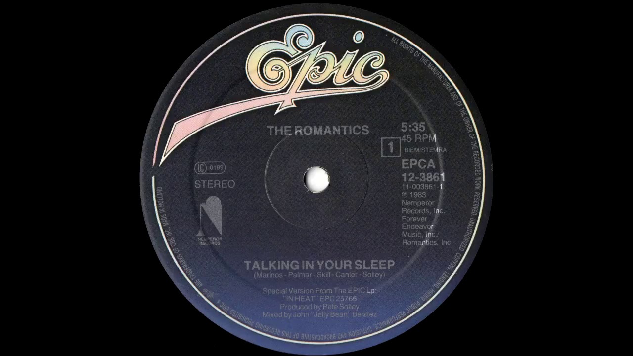 洋楽 THE ROMANTICS TALKING IN YOUR SLEEP 12 Talking In Your Sleep (12