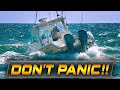 BOAT CAUGHT IN DANGEROUS WAVES AT BOCA INLET!! | HAULOVER INLET | WAVY BOATS