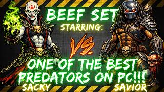 BEEF SET ft. Sacky vs Savior | ONE OF THE BEST PREDATORS ON PC!!! 🎤👀🔥😱