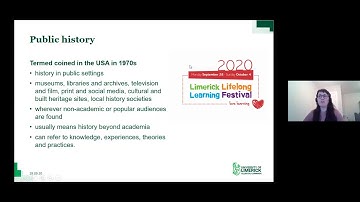 Of the people, by the people, for the people: why public history matters by Dr. Mullaney Dignam, UL