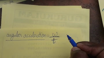 Angular acceleration SI unit