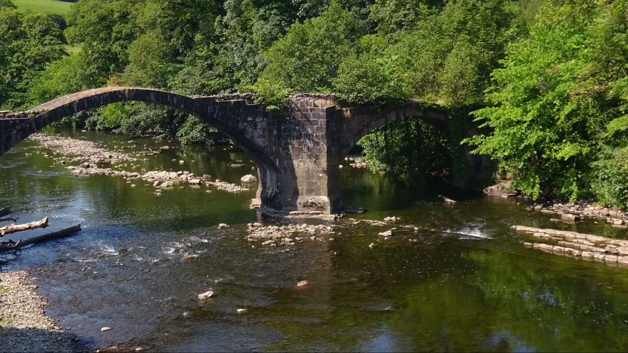 Cromwell's Bridge, River Hodder, Hurst Green, Lancashire