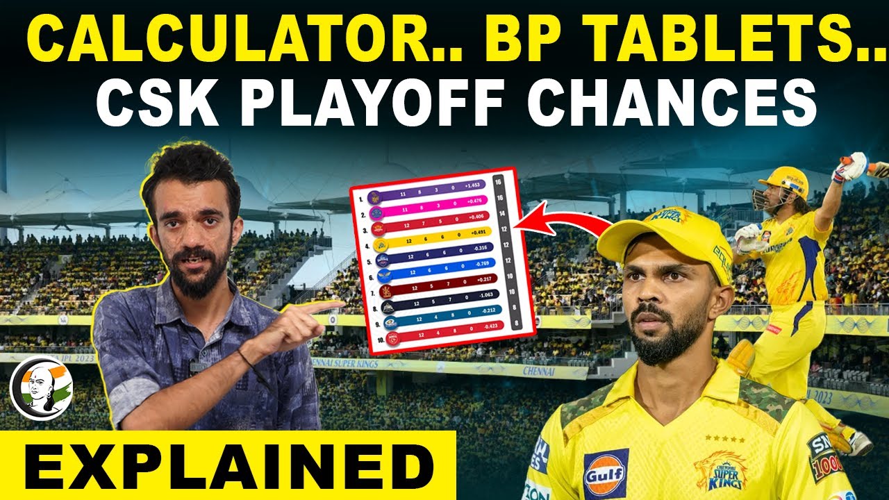 ⁣CALCULATOR.. BP TABLETS.. CSK PLAYOFF CHANCES | Chanakyaa EXPLAINED | IPL 2024 | Ms Dhoni | RCB
