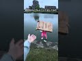 親友のテーブルひっくり返してみた/川に落ちる#面白い #おもしろ