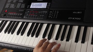 Casio CT-X700 Song Mode Tutorial Part 2-2: Easy Mode Practice