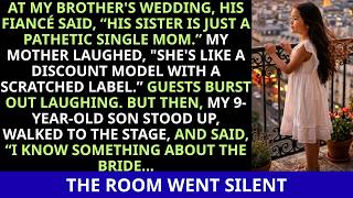 At My Brother’s Wedding, His Bride Insulted Me—Then My 9 Year Old Son Took the Mic And…