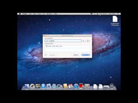 How to : Connect Mac OS X Lion to Microsoft Server SMB Samba Share [HD][Tutorial]