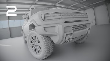 Blender Vehicle Image Modeling - Section 1 Part 2