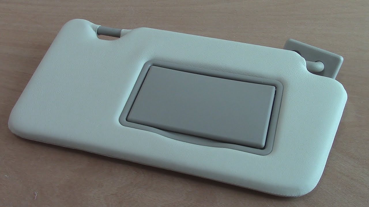 Car Sunvisor in Leather - Video 1  Automotive upholstery