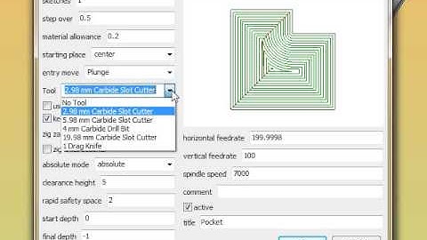 Создание G-code в HeeksCNC