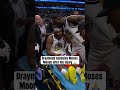Moody suffered a knee injury and was stretchered off