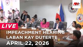 Impeachment hearing laban kay Duterte | NewsWatch Live