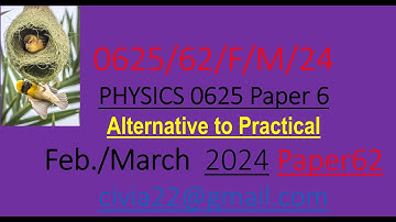 IGCSE Physics 0625 FEBRUARY /MARCH 2024 Paper 62