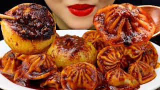 Spicy Onion Boil and Soup Dumplings EATING SOUNDS | MUKBANG | KLE ASMR