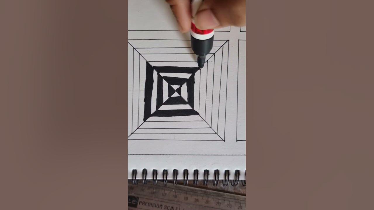 very easy drewing illusion art | illusion drewing - YouTube