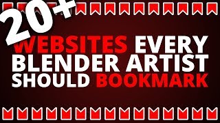20+ websites every blender artist should bookmark