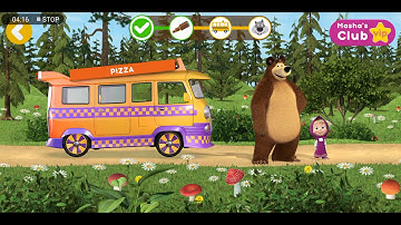 Masha and the Bear Pizzeria Game - Pizza Maker Game - part 1- android gameplay  walkthrought
